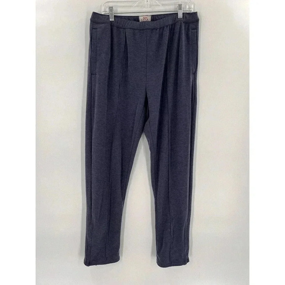 RAIL RIDERS LOVE OF ADVENTURE RECYCLED POLYESTER BLUE JOGGERS ZIP ANKLES MEDIUM - Picture 1 of 10